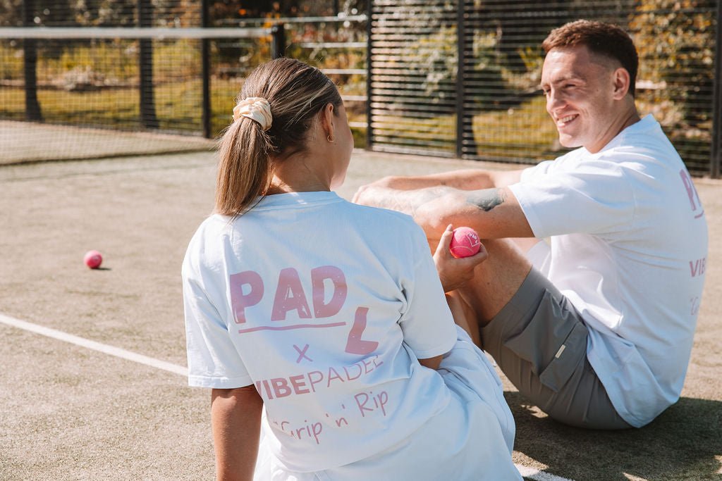 PadL x VIBEPADEL T-Shirt - White *LIMITED EDITION - PadL Clothing